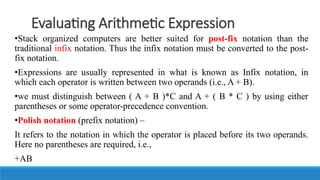 UNIT II LINEAR DATA STRUCTURES – STACKS.pptx