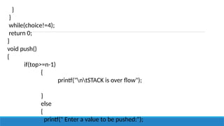 UNIT II LINEAR DATA STRUCTURES – STACKS.pptx