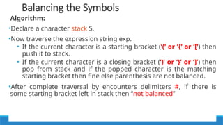 UNIT II LINEAR DATA STRUCTURES – STACKS.pptx