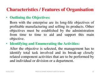 Types of organisation and principles of management | PDF