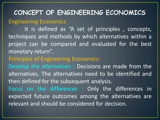 Economic Engineering Design Unit i introduction to engineering economics | PDF