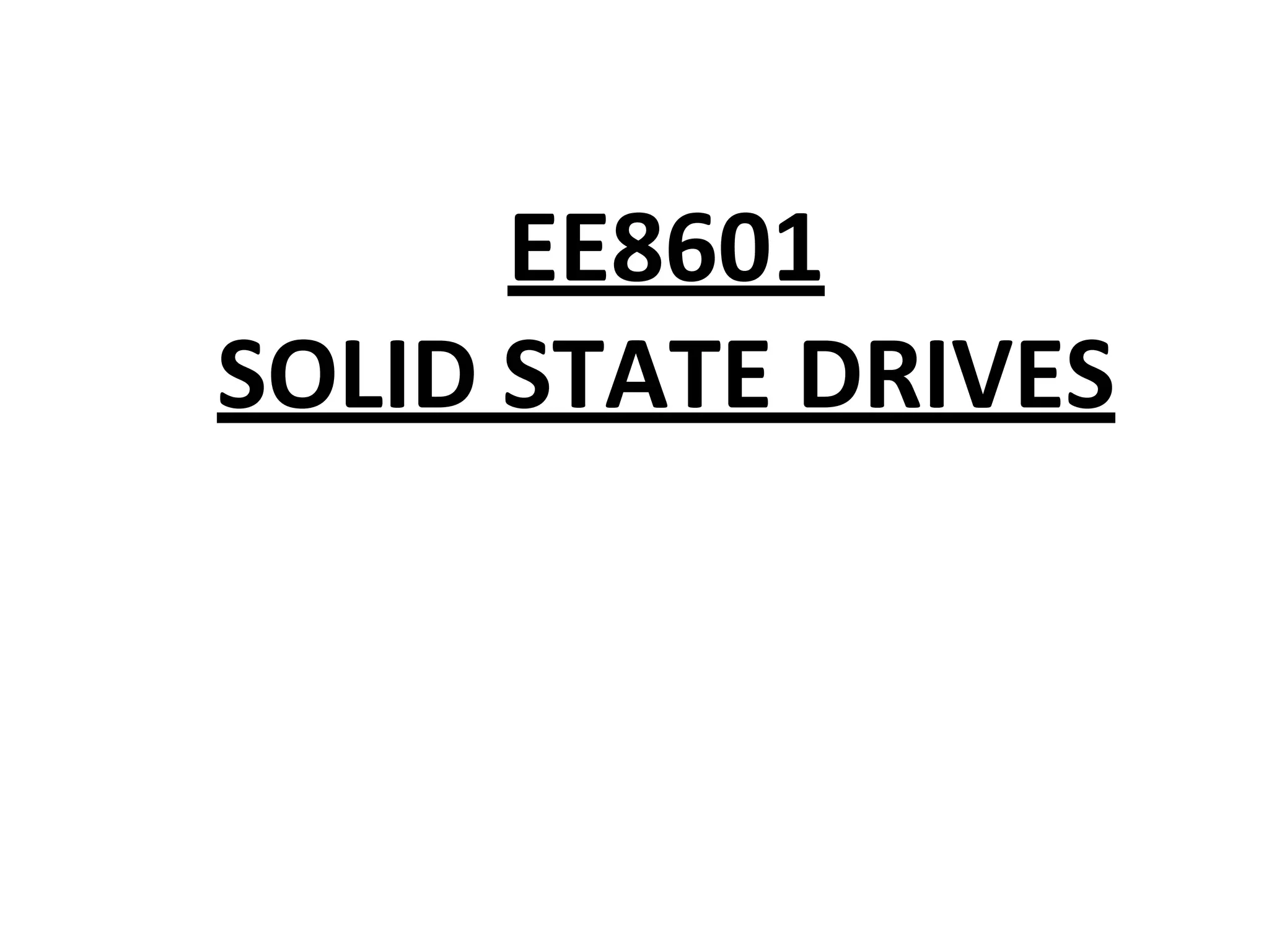 Unit I Introduction to Solid State Drives.pptx