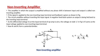 Non Inverting Node Vs Inverting Node UNIT II_PPT_Charateristics of Op-Amp.ppt