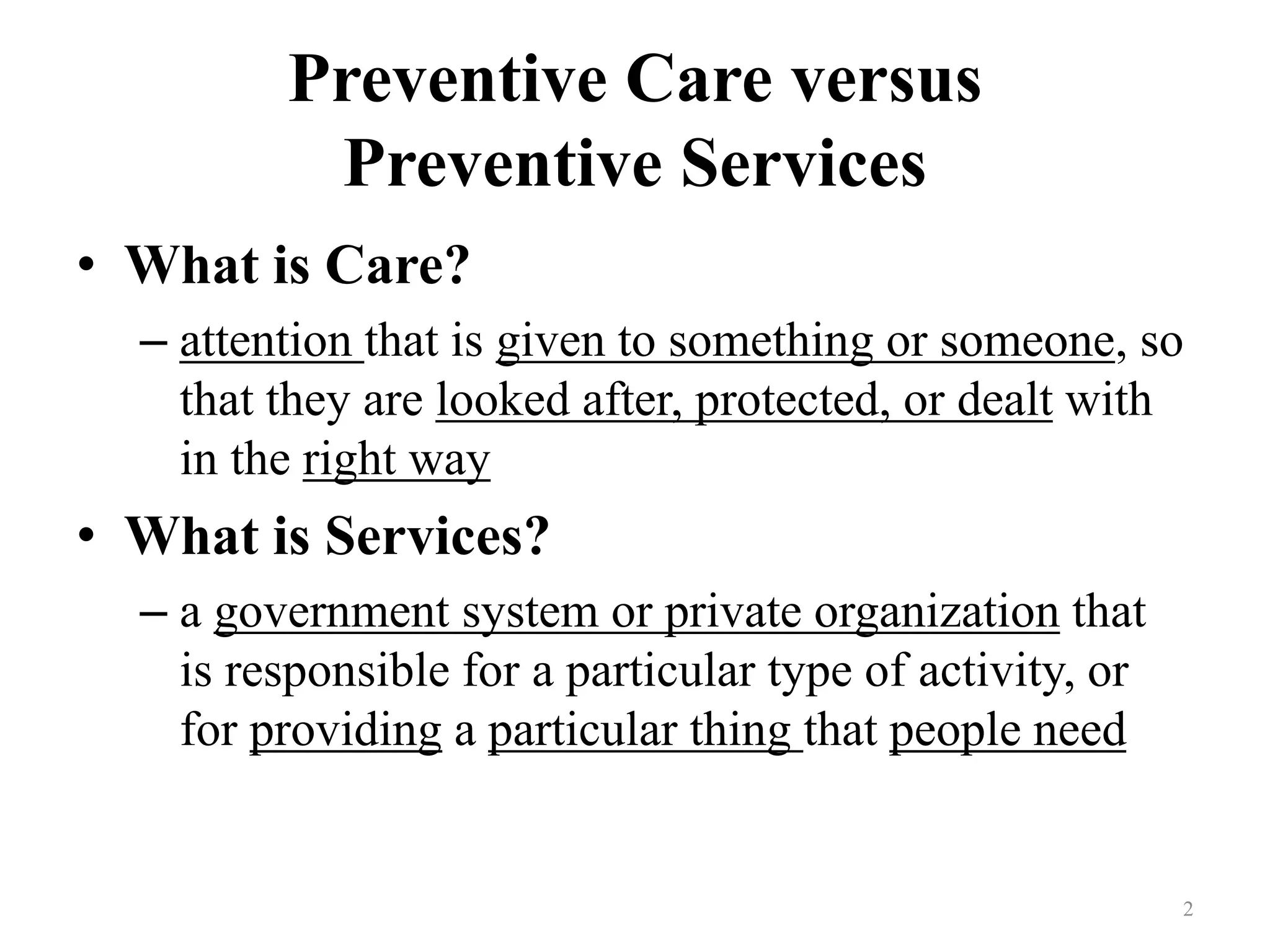 Preventive Health - Part two | PPTX | Health Insurance | Insurance