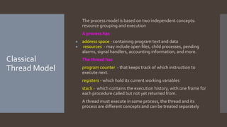 Comprehensive Overview of Processes and Threads in Operating Systems | PDF