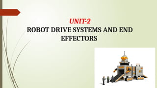 UNIT II ROBO- Robot Drive system and End Effectors | PPTX