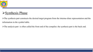 Structure of a Compiler, Compiler and Interpreter, Lexical Analysis ...