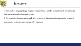 Structure of a Compiler, Compiler and Interpreter, Lexical Analysis ...