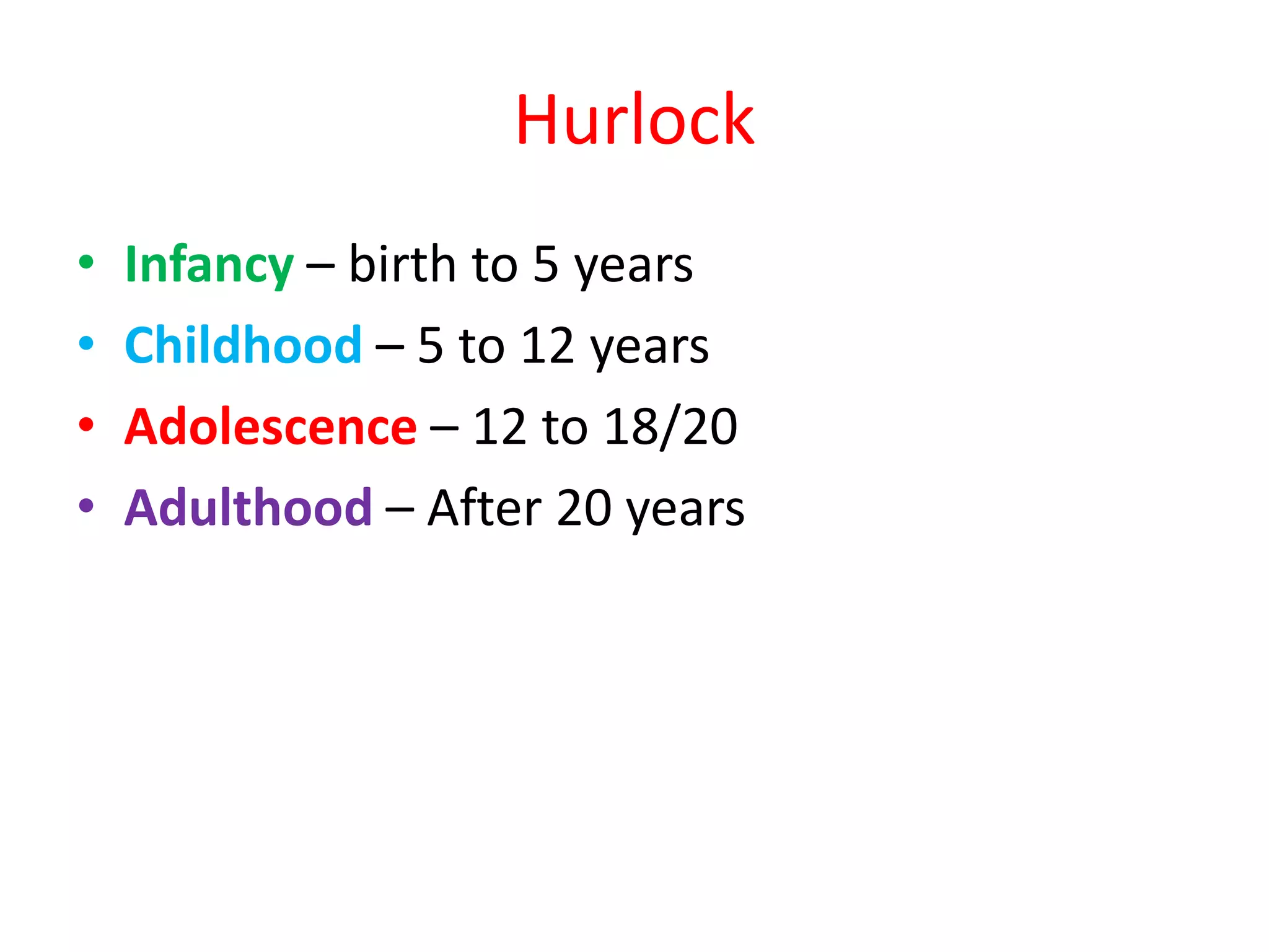 Hurlock Unit ii stages and dimensions of development of children | PPTX
