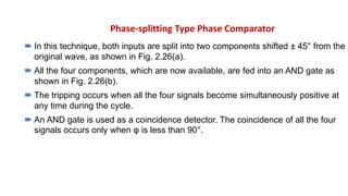 Phase Comparator Invoice Basic principle and types Static Relays ppt | PPT