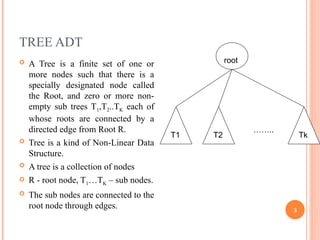 UNIT II Tree Structure and it's examples | PPT