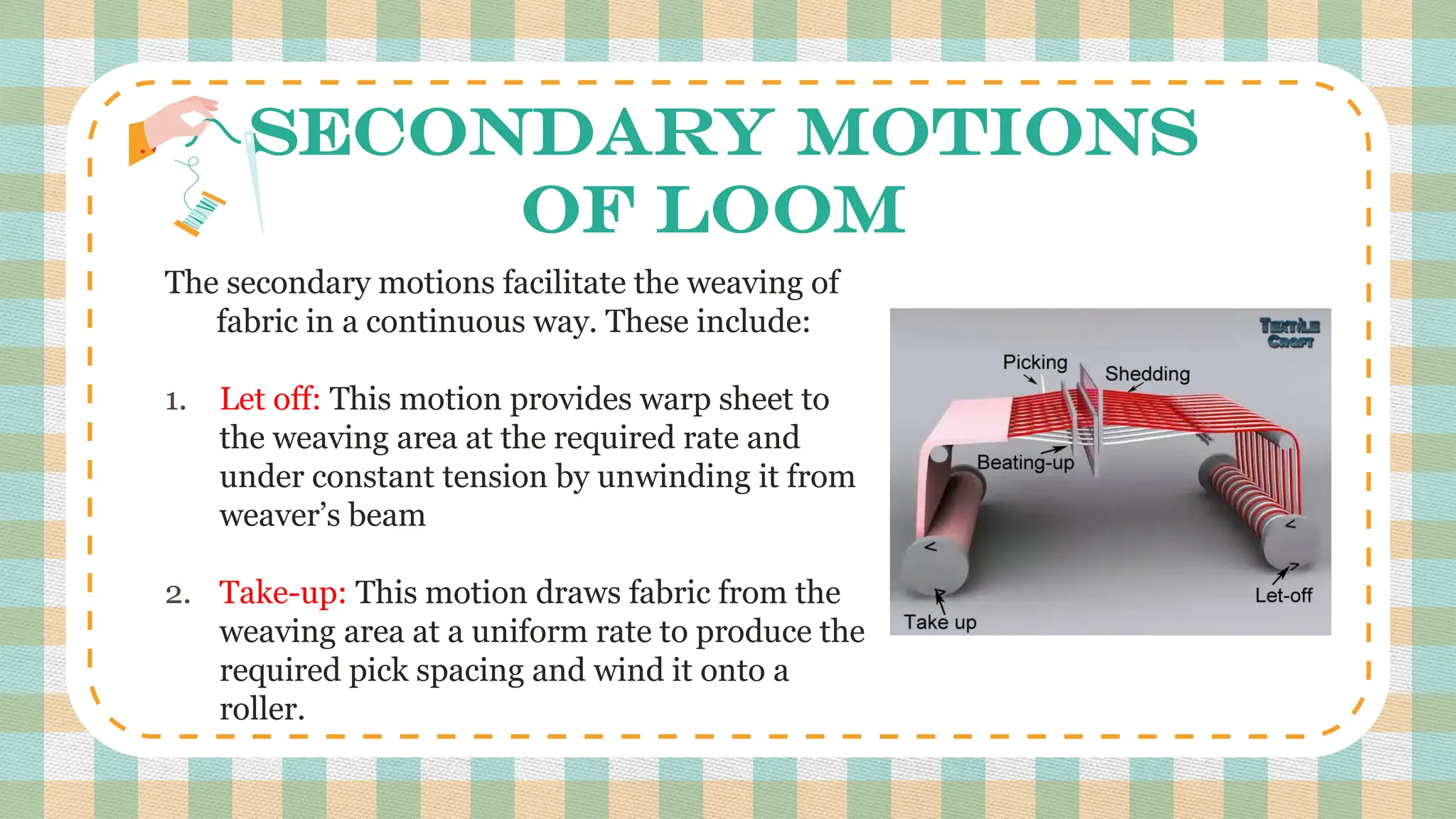Unit Ii Weaving Mechanism Types Explanation Pptx