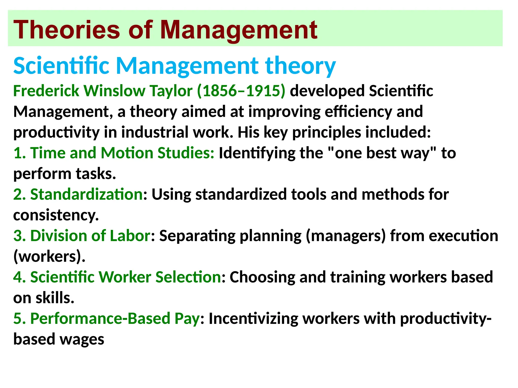 Unit I Management Organizational Theories Structure and Culture-1.pptx