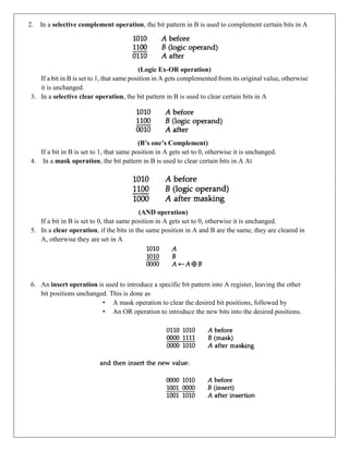 Selective Complement CS304PC:Computer Organization and Architecture UNIT I.pdf