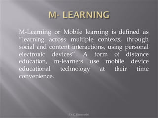 Unit I Mobile Learning | PDF