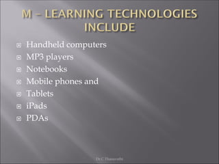 Unit I Mobile Learning | PDF