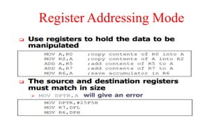 Register Addressing Mode
 