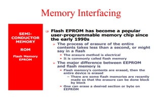 Memory Interfacing
 