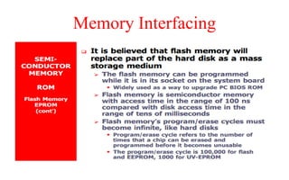 Memory Interfacing
 