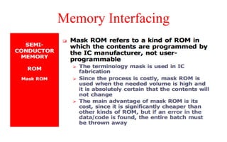 Memory Interfacing
 