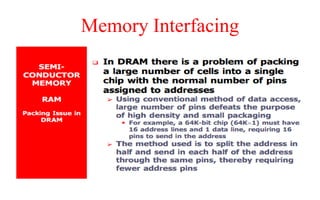 Memory Interfacing
 
