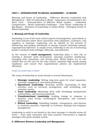 Retail Leadership Dynamics UNIT I Notes.docx