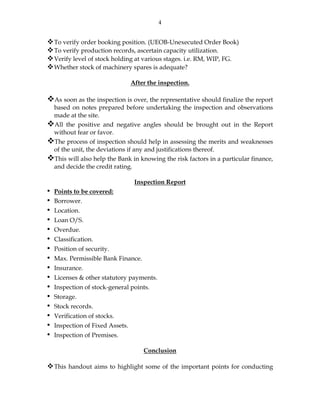 Unit inspection | PDF