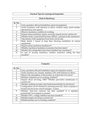 Unit inspection | PDF