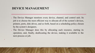 Operating System Unit 1 | PPTX