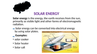 RENEWABLE ENERGY SOURCES Solar Radiation And Collecting Devices | PPTX