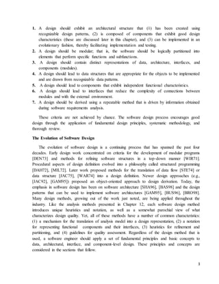 Unit i software design principles 9 | DOCX