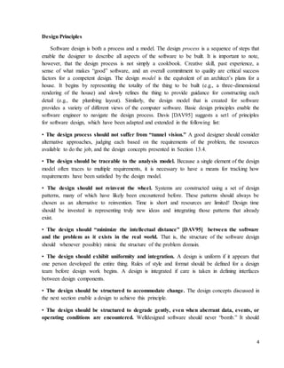 Unit i software design principles 9 | DOCX