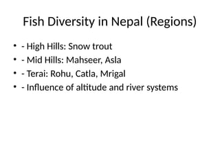 Mathiran Fish Taxonomy, Diversity and Biology of Fish. | PPTX