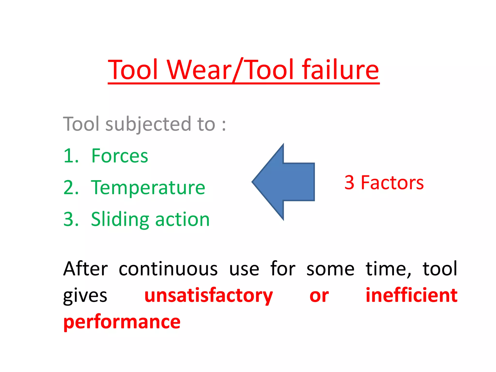 Tool wear and tool Life | PPTX | Physics | Science