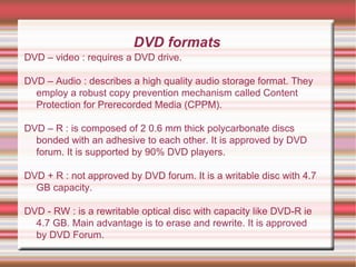 Format Dvd R Unit iv | PPT