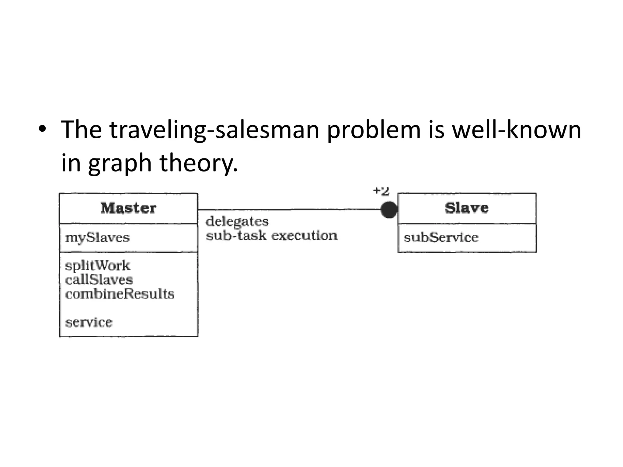 • The traveling-salesman problem is well-known
in graph theory.
 