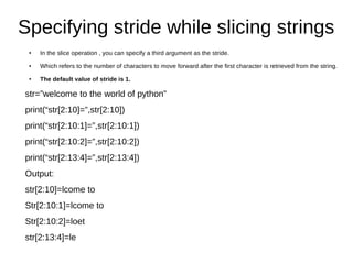 Strings in Python | PDF