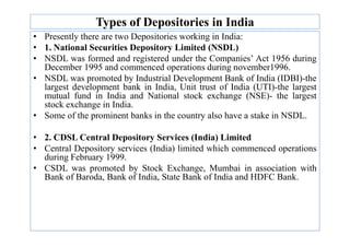 IV- Depository Services | PDF