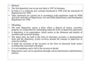 IV- Depository Services | PDF