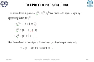TO FIND OUTPUT SEQUENCE
2/27/2024 MAHENDRA COLLEGE OF ENGINEERING 280
 
