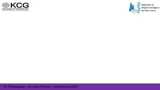 Dr S Palaniappan , Associate Professor , Department of ADS
 