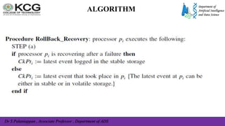 Dr S Palaniappan , Associate Professor , Department of ADS
ALGORITHM
 