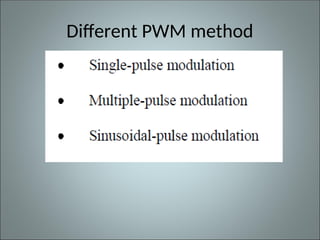 Different PWM method
 