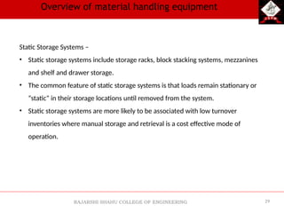 Material Handling System in Automation ation | PPTX