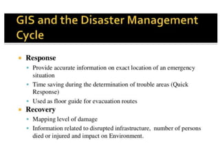 Role of GIS and remote sensing in Disaster Management | PPTX
