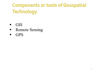 Role of GIS and remote sensing in Disaster Management | PPTX