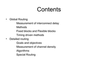 Comprehensive Overview of Global and Detailed Routing in VLSI Design | PPT