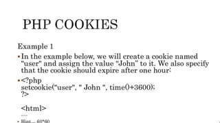 Session and cookies in php | PPT