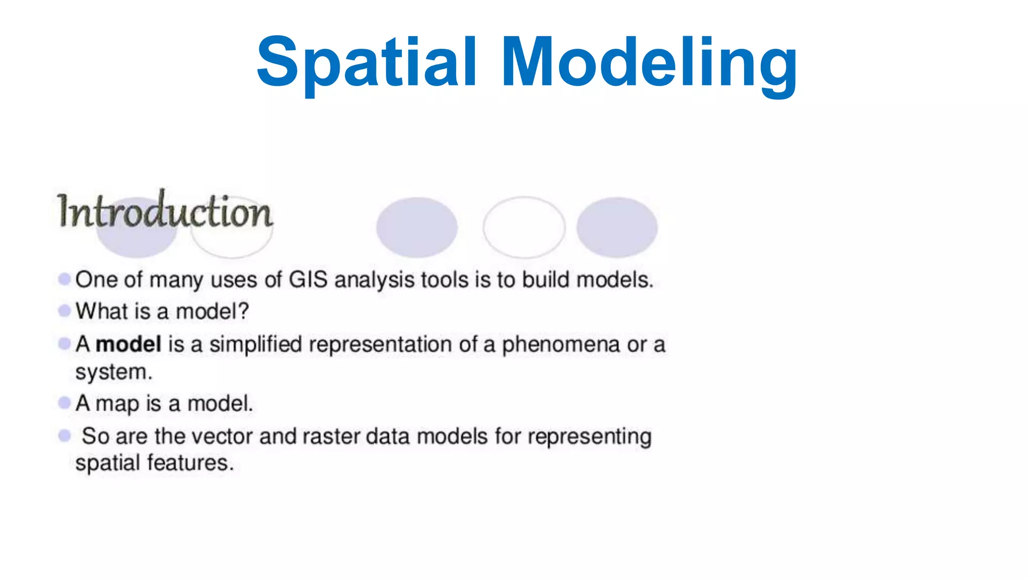 Spatial Modeling
 