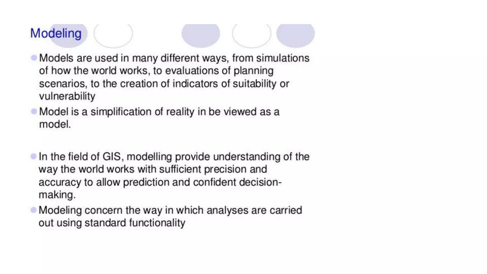Geo-spatial Analysis and Modelling